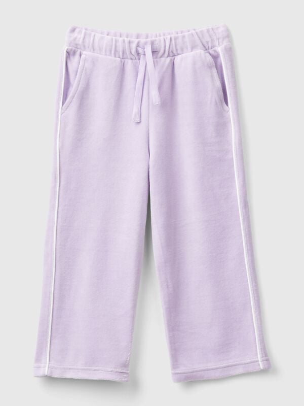 Chenille trousers with logo Junior Girl