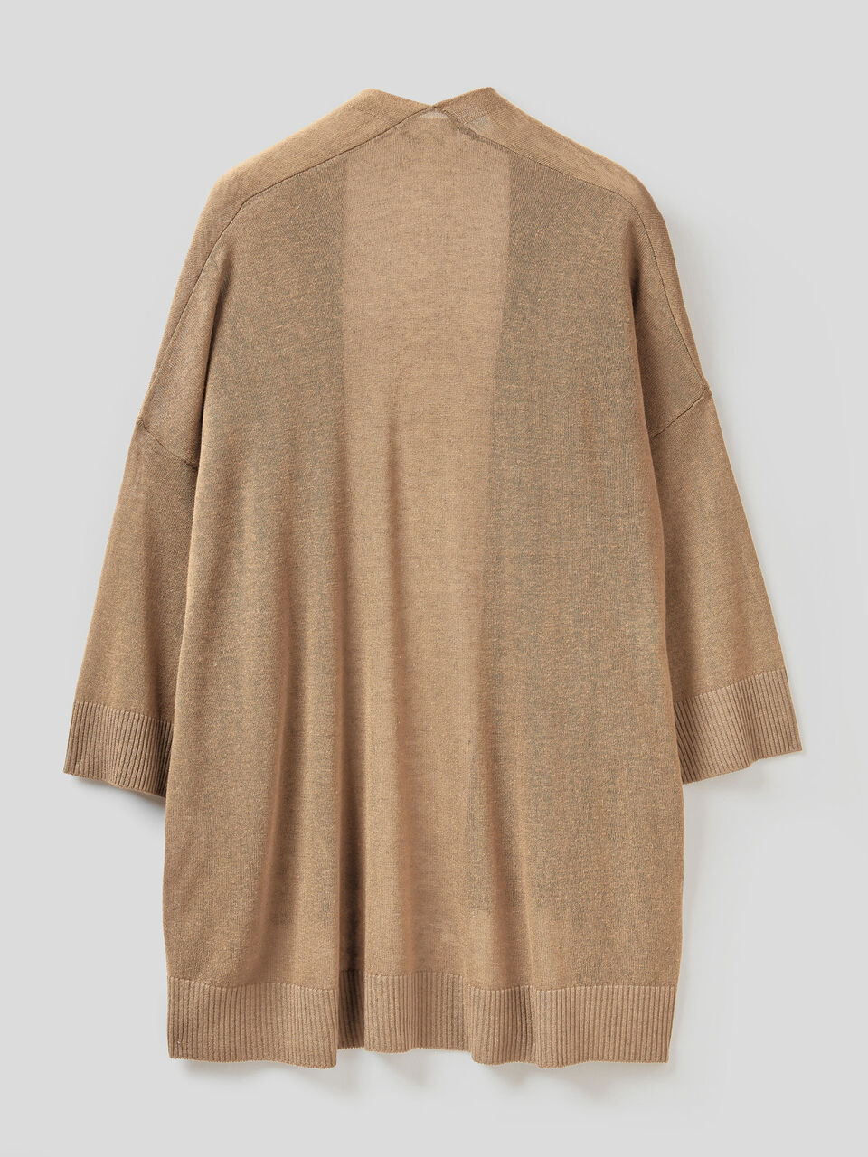 Open cardigan with 3/4 sleeve image number 2