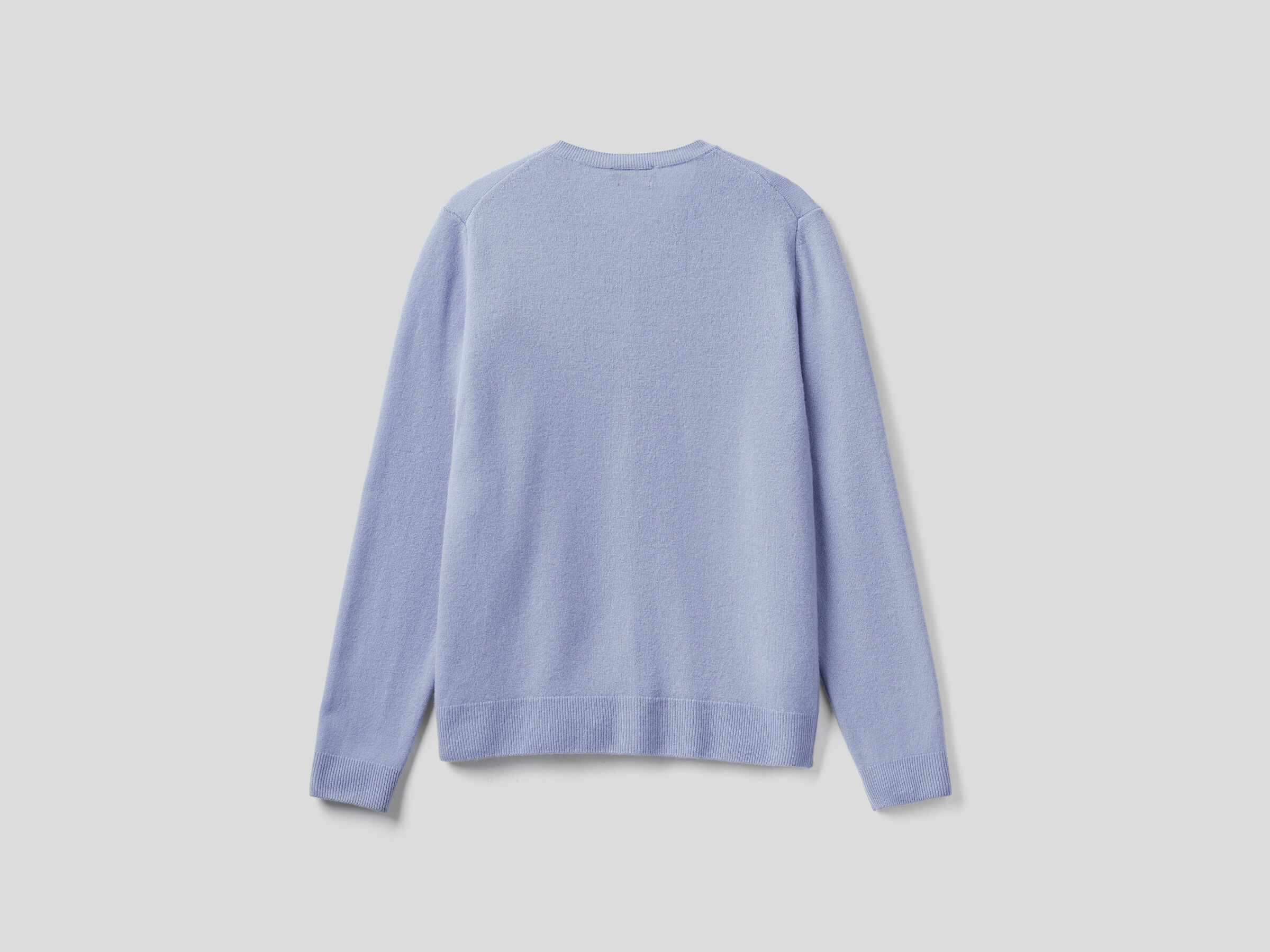 Crew neck cardigan in pure virgin wool image number 5