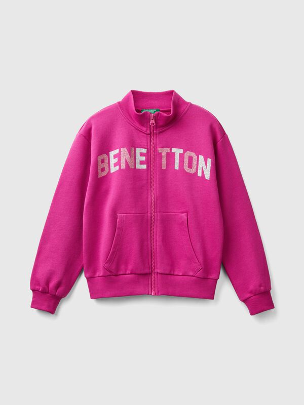 Sweatshirt with zip and collar Junior Girl