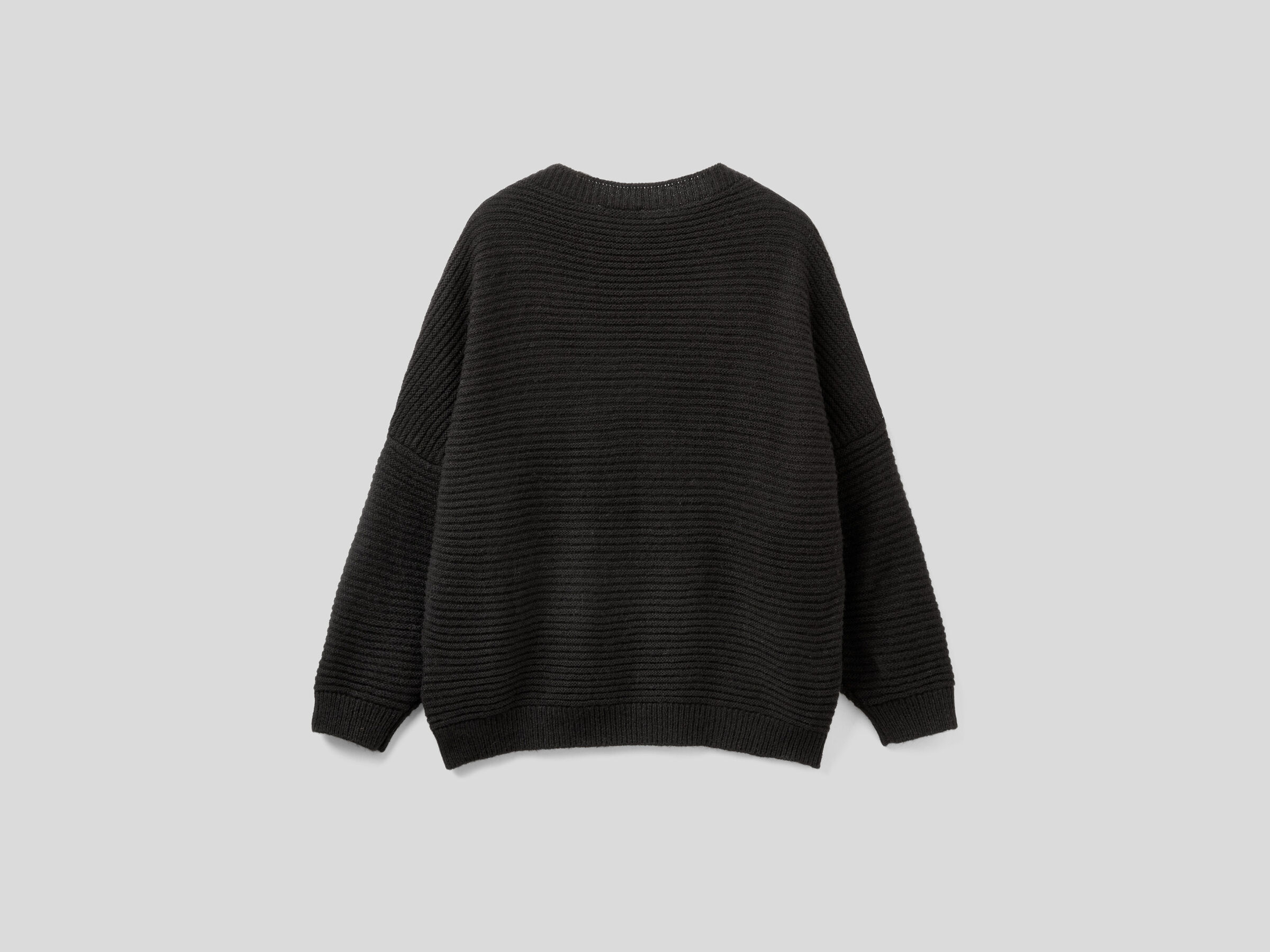Boxy fit sweater in wool blend image number 5
