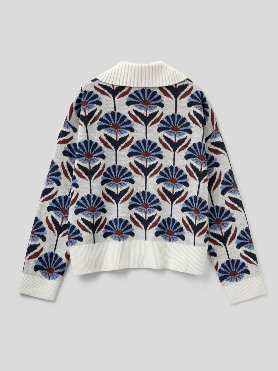 Cardigan with polo collar image number 2