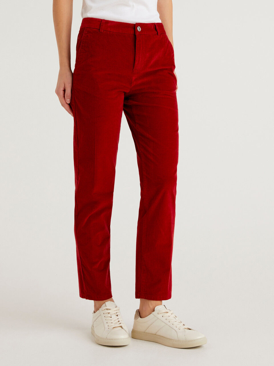 Womens red chino pants new arrivals