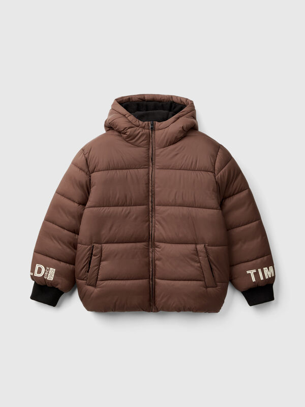 Jacket with fleece lined print Junior Boy