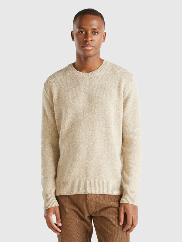 Sweater in wool and silk blend Men