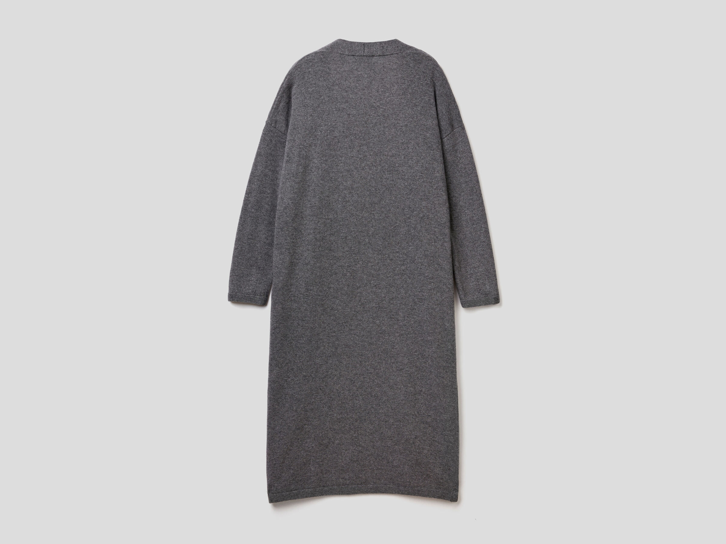 Long cardigan in wool blend image number 5