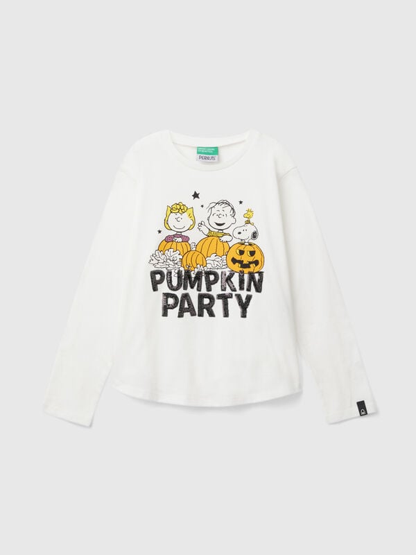 ©Peanuts t-shirt with print and sequins Junior Girl