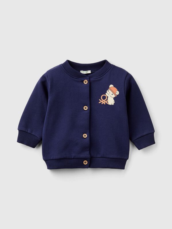 Warm sweatshirt with animal print New Born (0-18 months)