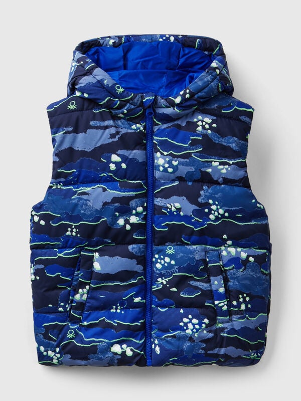 Padded camouflage vest Junior Boy