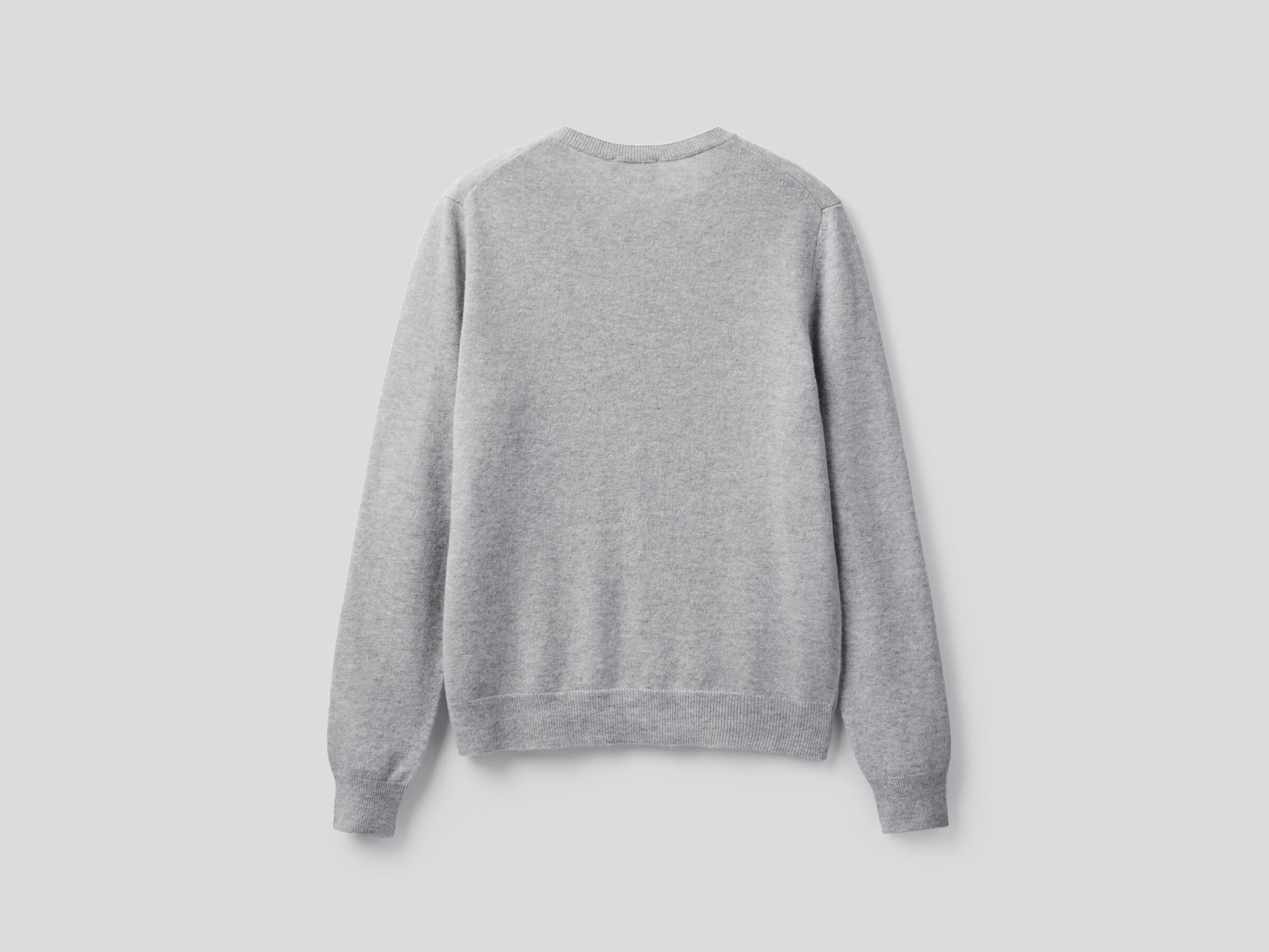 Crew neck cardigan in pure virgin wool image number 6
