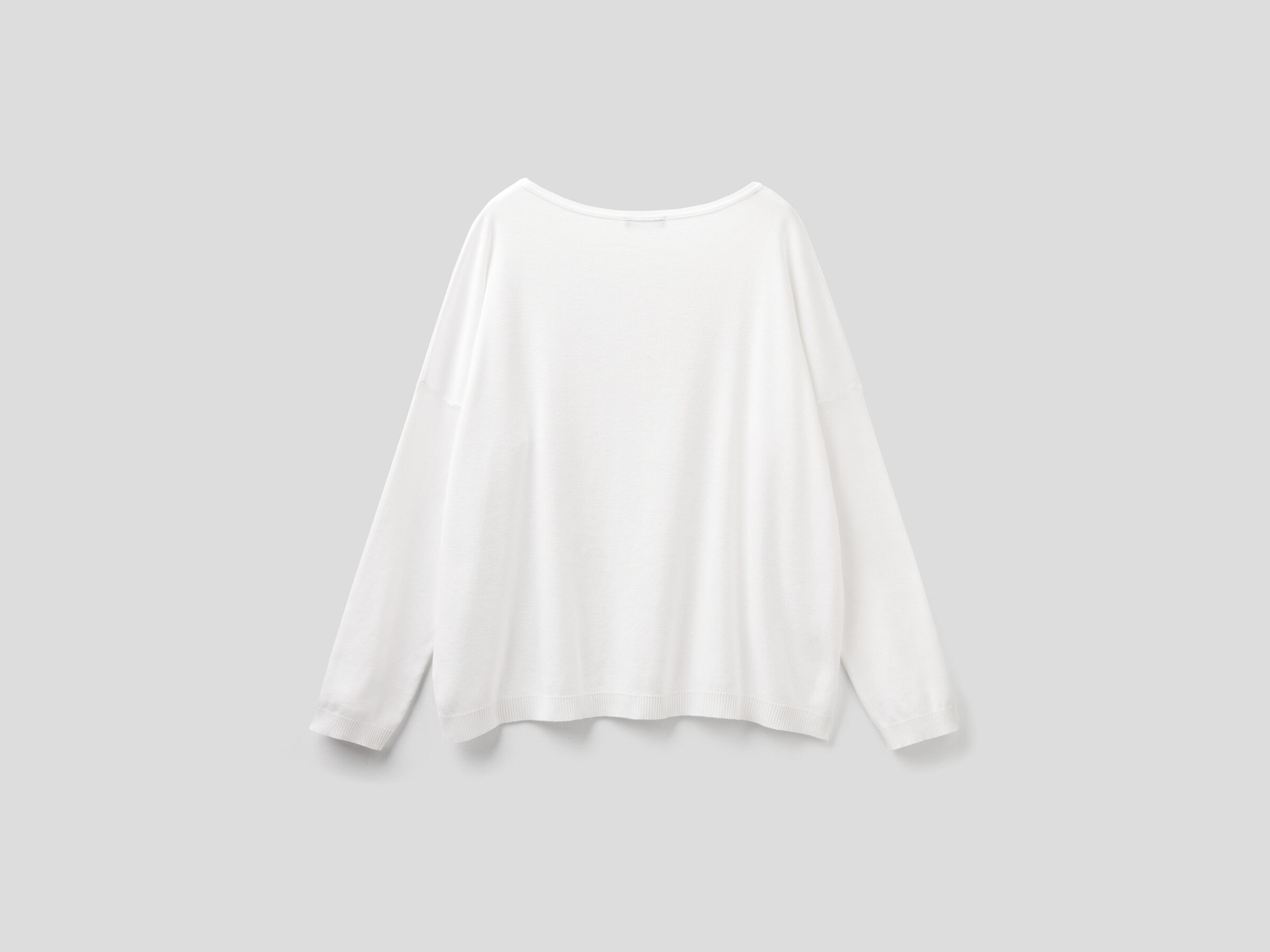 Cotton sweater with round neck image number 5