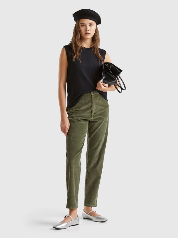 Soft corduroy trousers Women