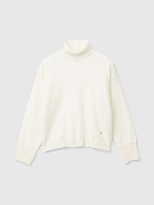 Turtleneck in wool blend Junior Girl