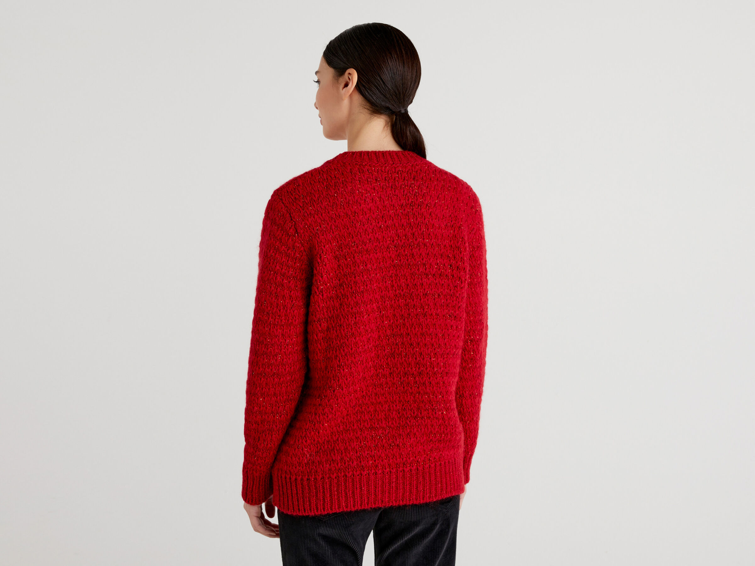 Knit sweater with lurex image number 2