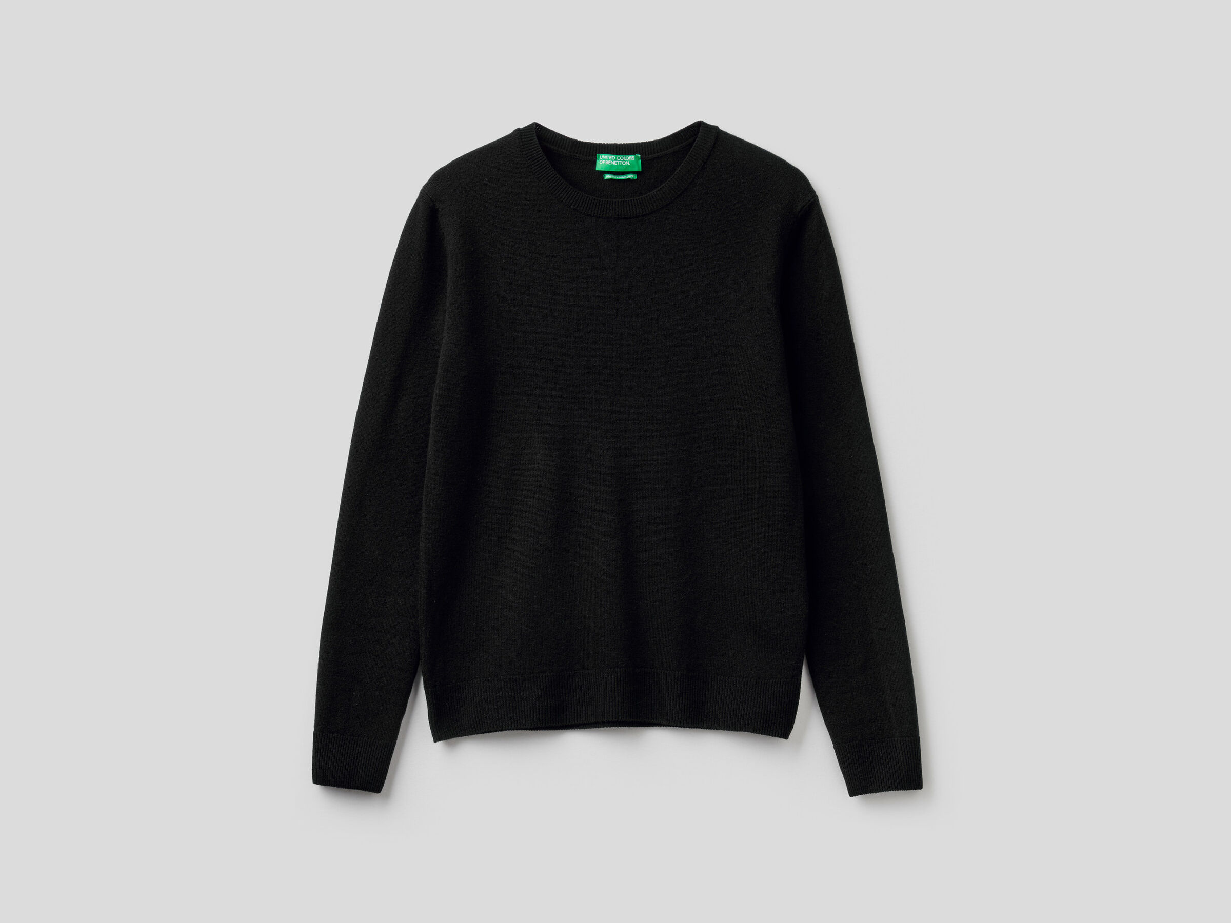 Crew neck sweater in pure virgin wool image number 5