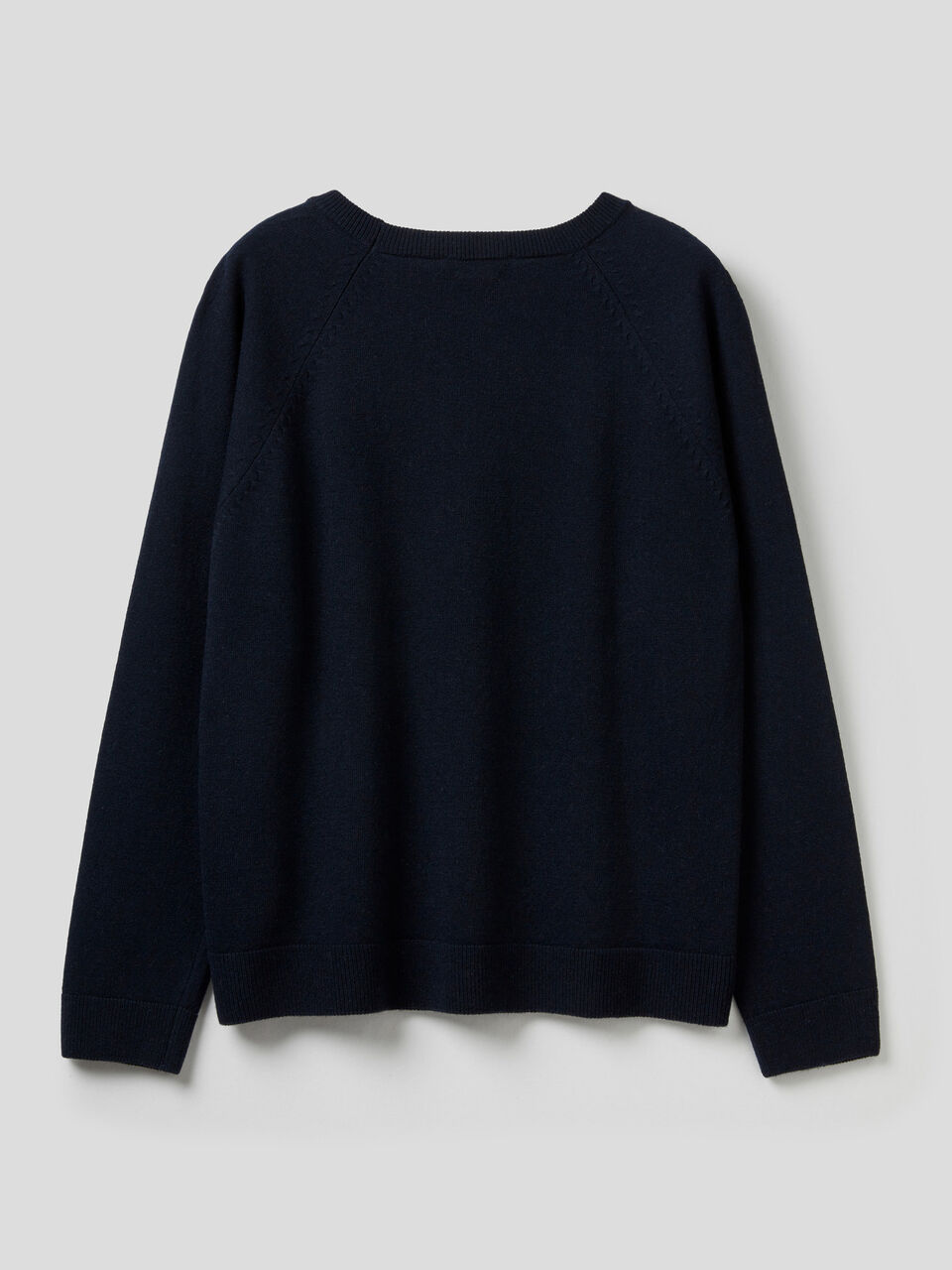 Crew neck sweater in wool and cashmere image number 2