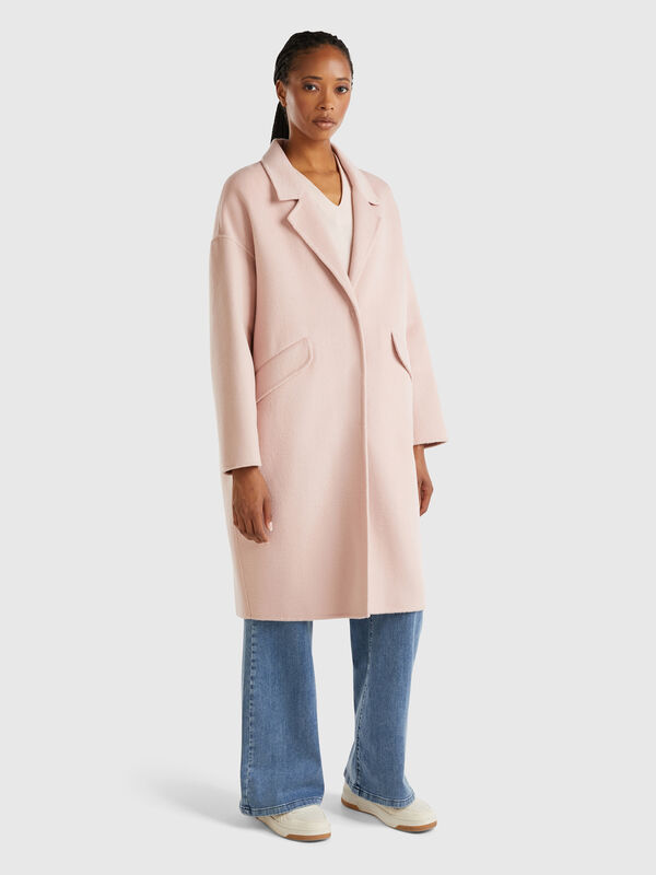 Midi coat in wool blend Women