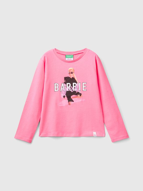 Pink Barbie t-shirt with glossy print Junior Girl