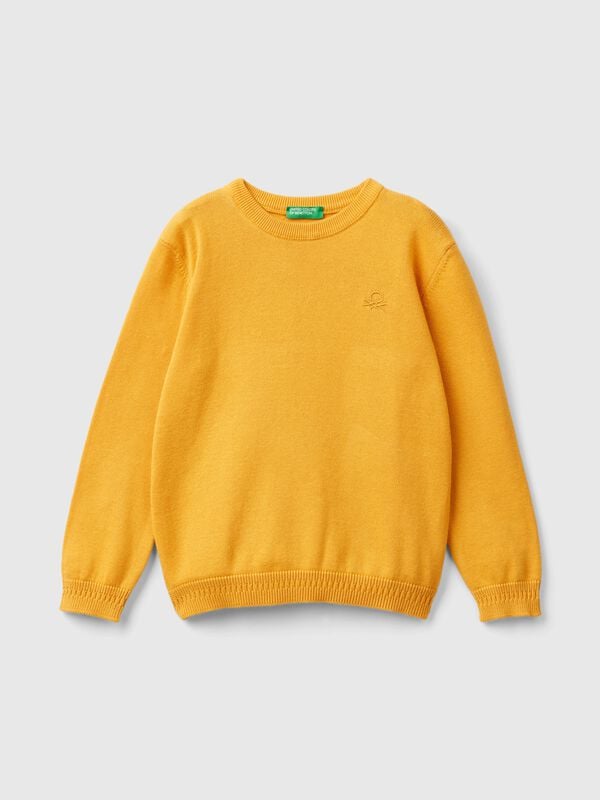 Sweater in pure cotton with logo Junior Boy