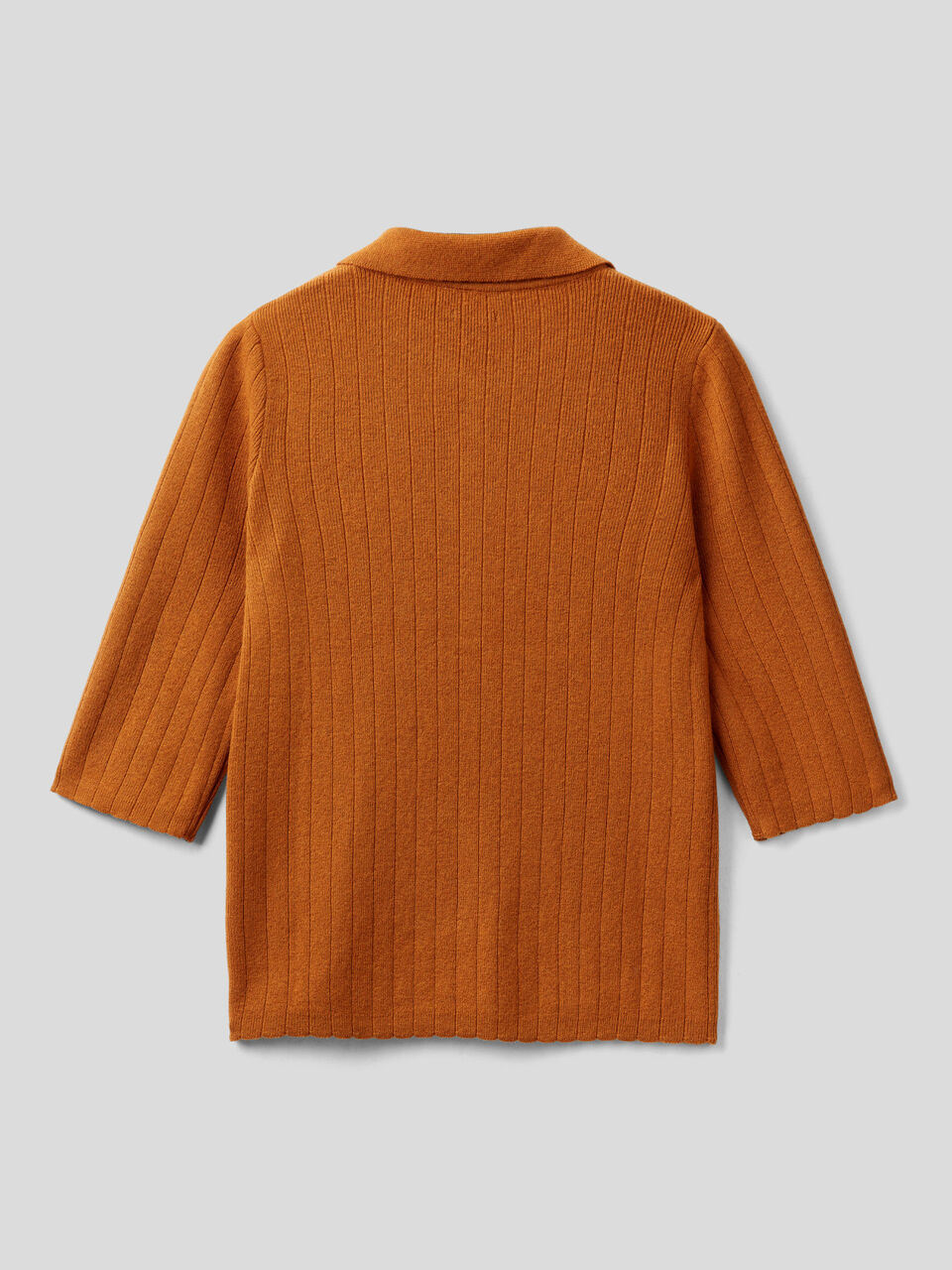 Slim fit knit polo image number 2