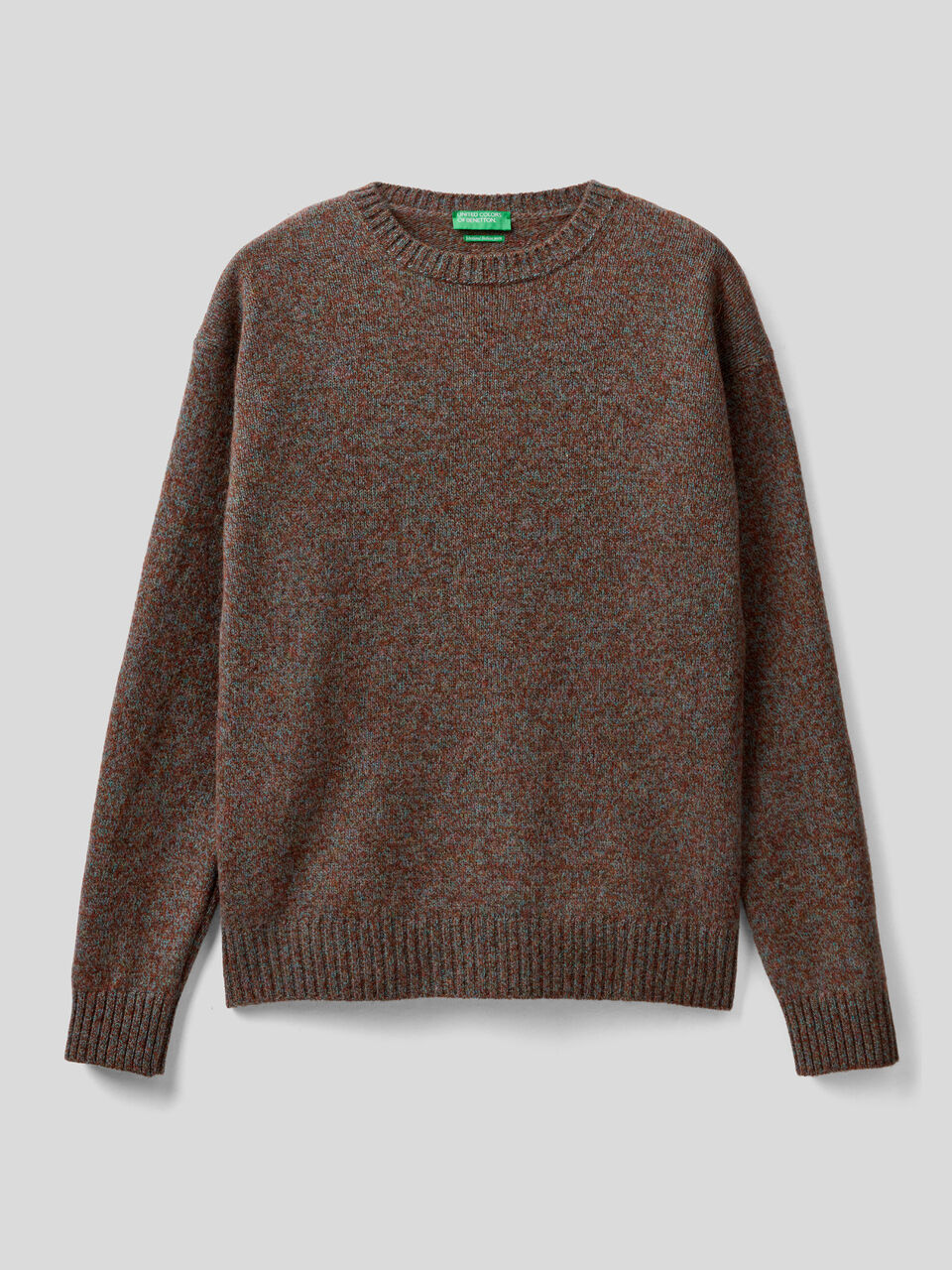 Crew neck sweater in pure Shetland wool image number 1