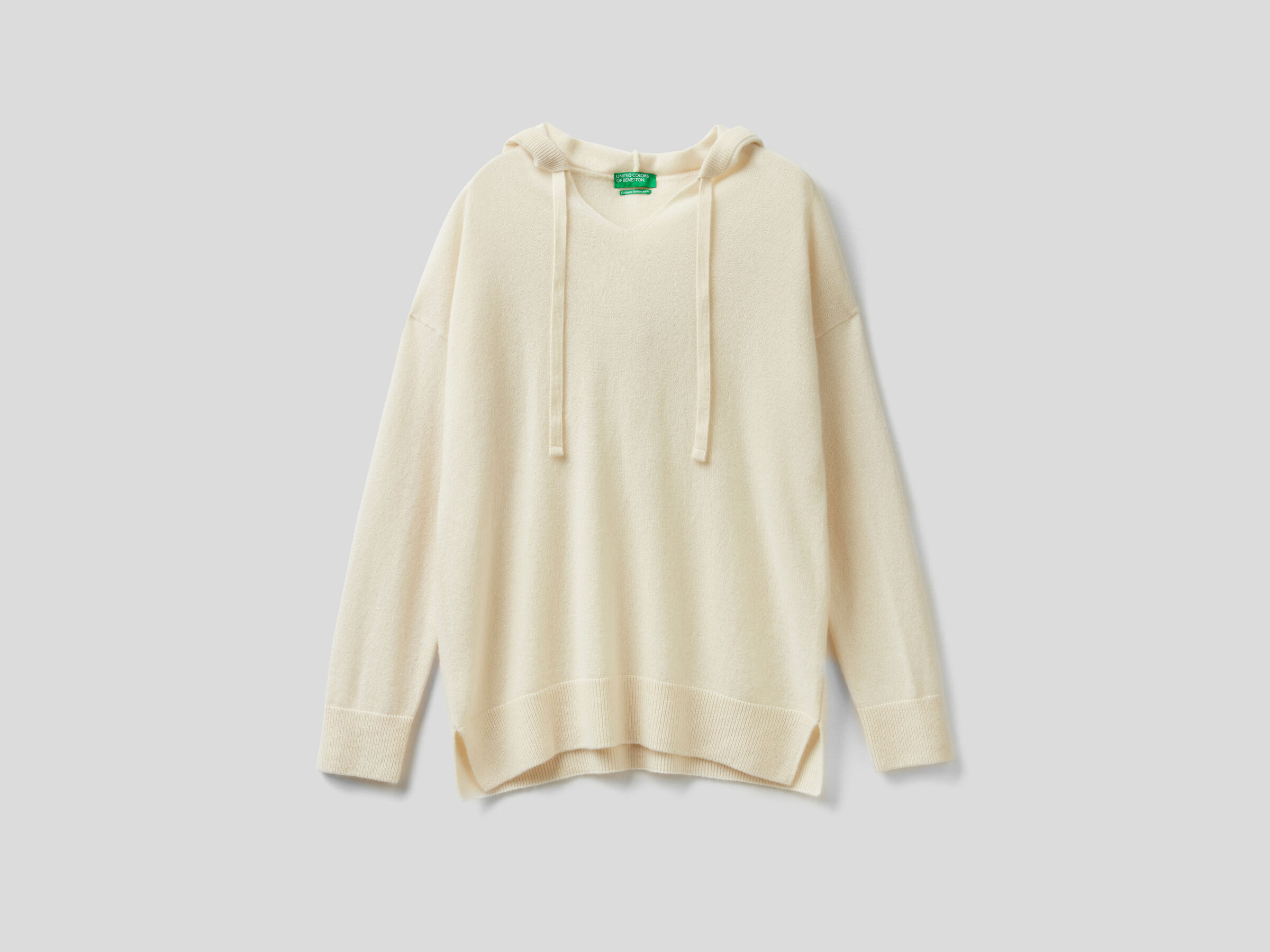 Pure cashmere sweater with hood image number 5
