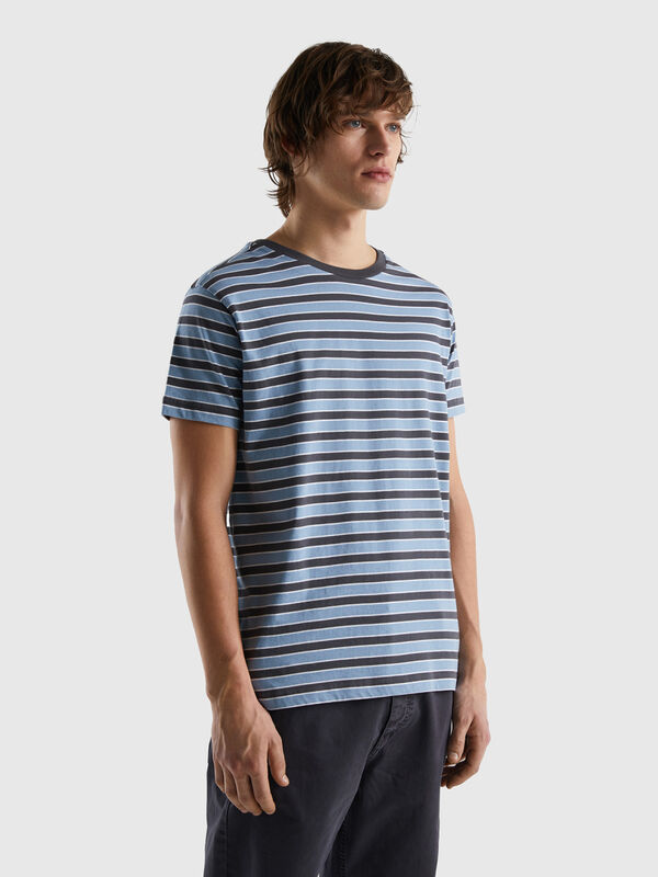 Striped t-shirt in 100% cotton Men