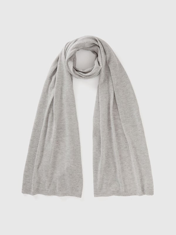 Knitted wrap with lurex Women
