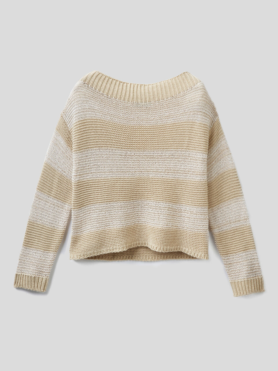 Striped sweater with sequins image number 1