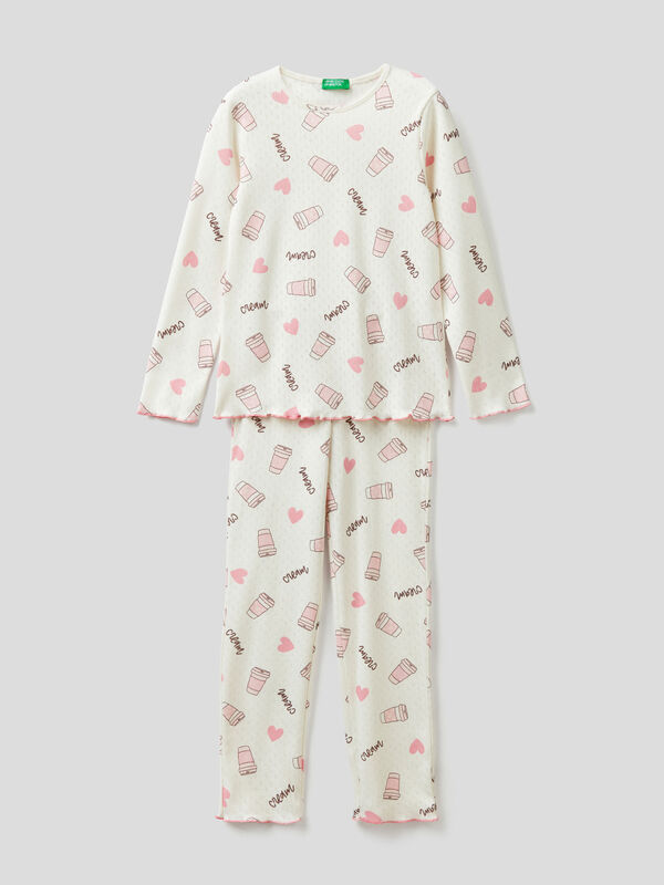 100% cotton patterned pyjamas Junior Girl