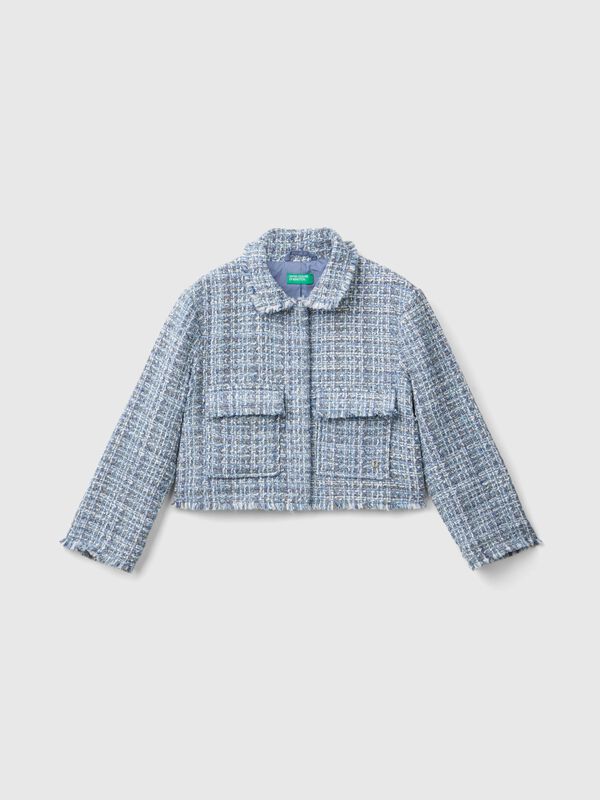 Boxy fit jacket in tweed Junior Girl