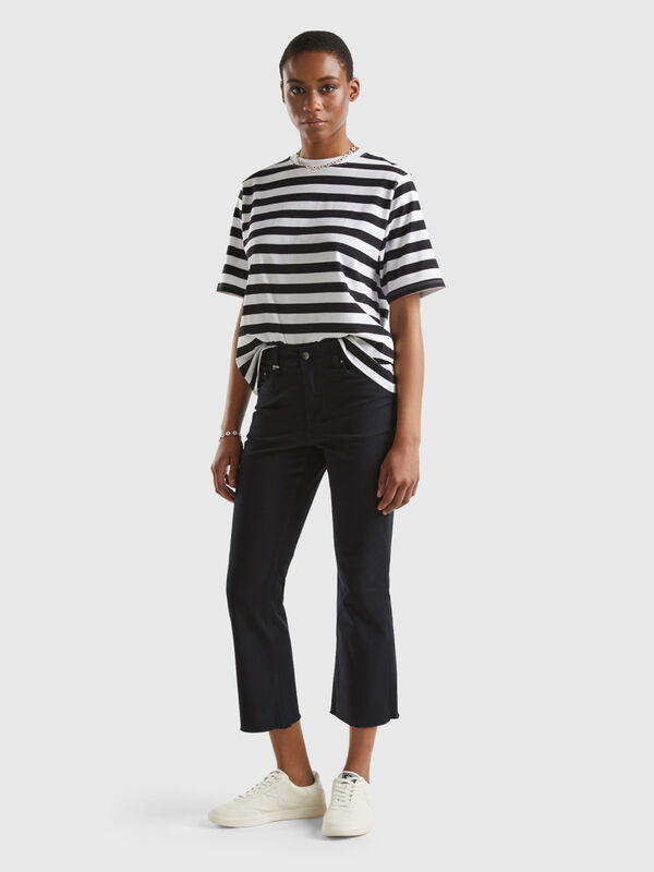 Five-pocket cropped trousers Women