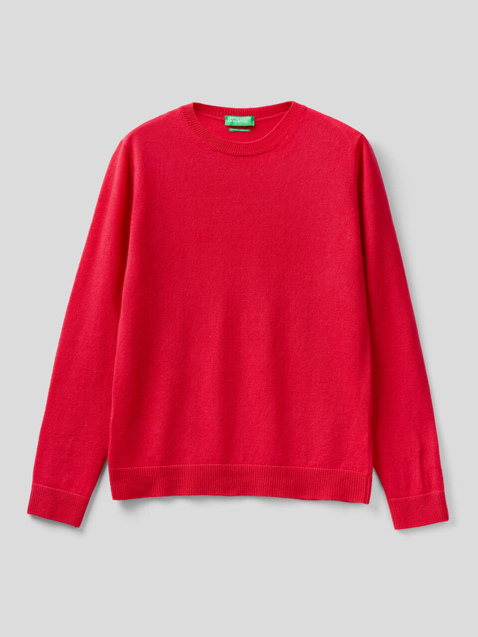 Crew neck sweater in pure cashmere image number 1