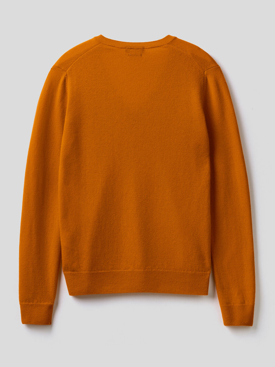 V-neck sweater in pure virgin wool image number 2