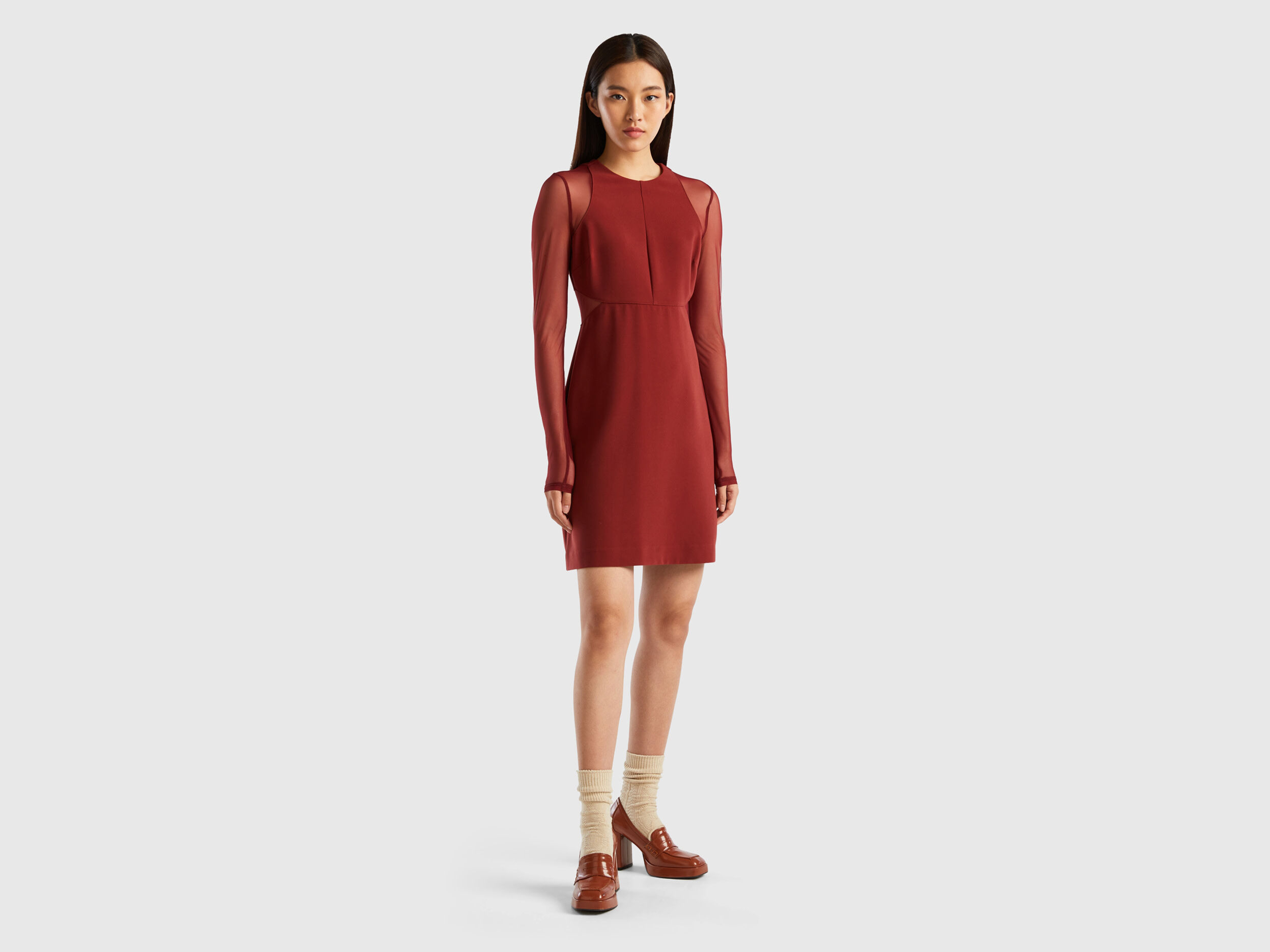 Benetton red dress cheap