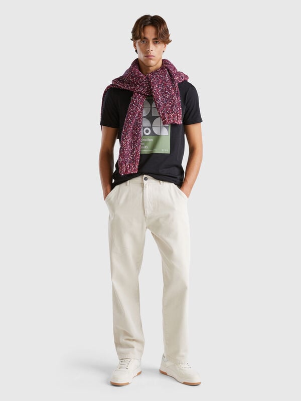 Trousers in pure cotton Men