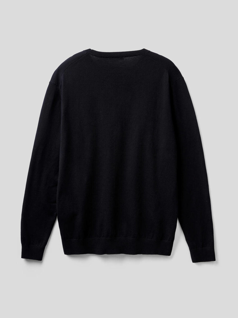 Crew neck sweater in lightweight cotton blend image number 2
