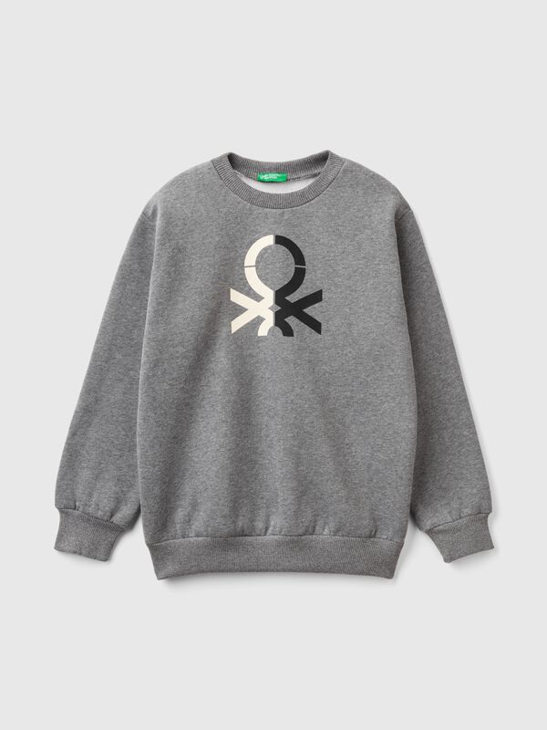 Warm hoodie with logo Junior Boy
