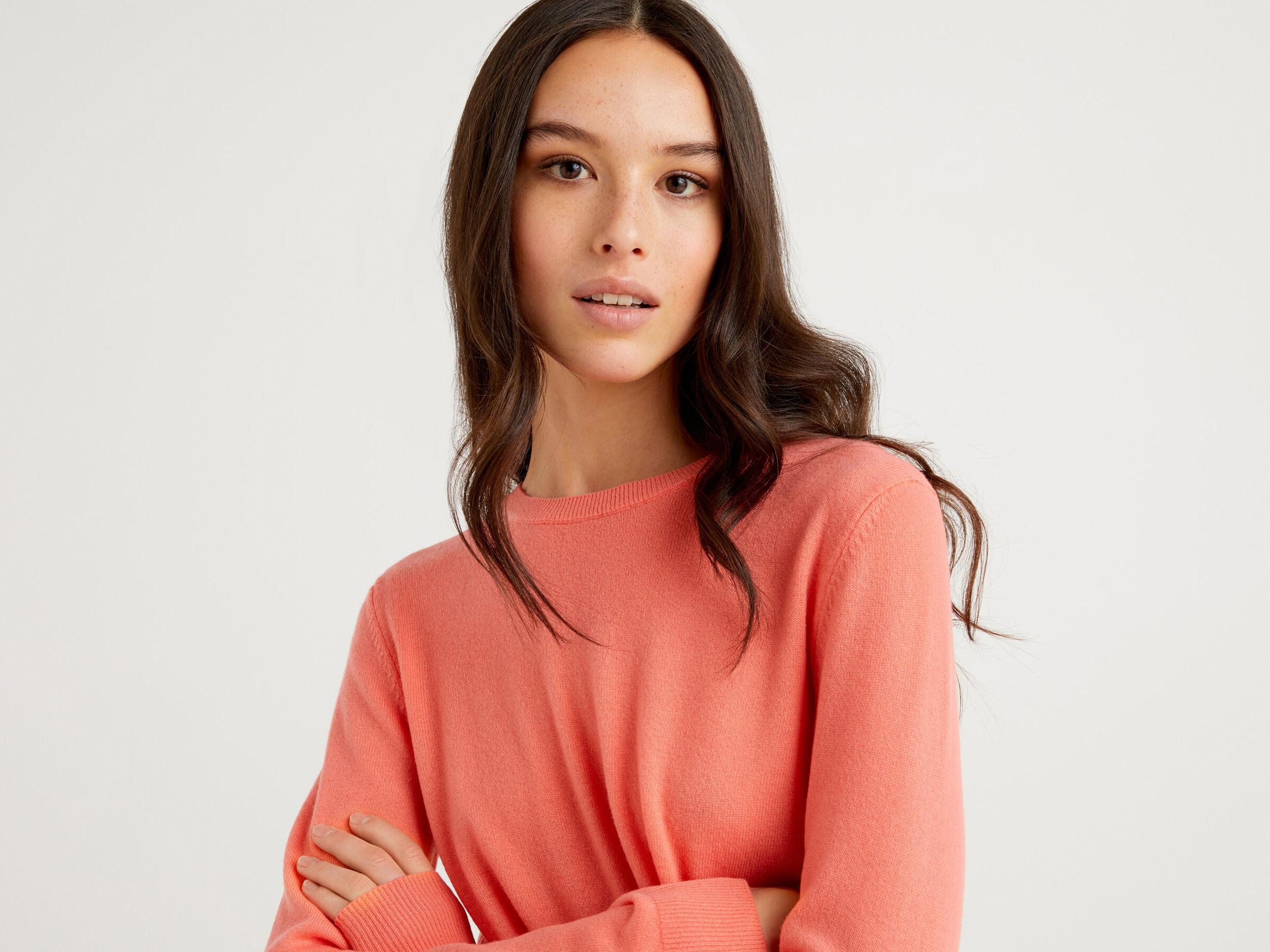Crew neck sweater in pure virgin wool image number 4