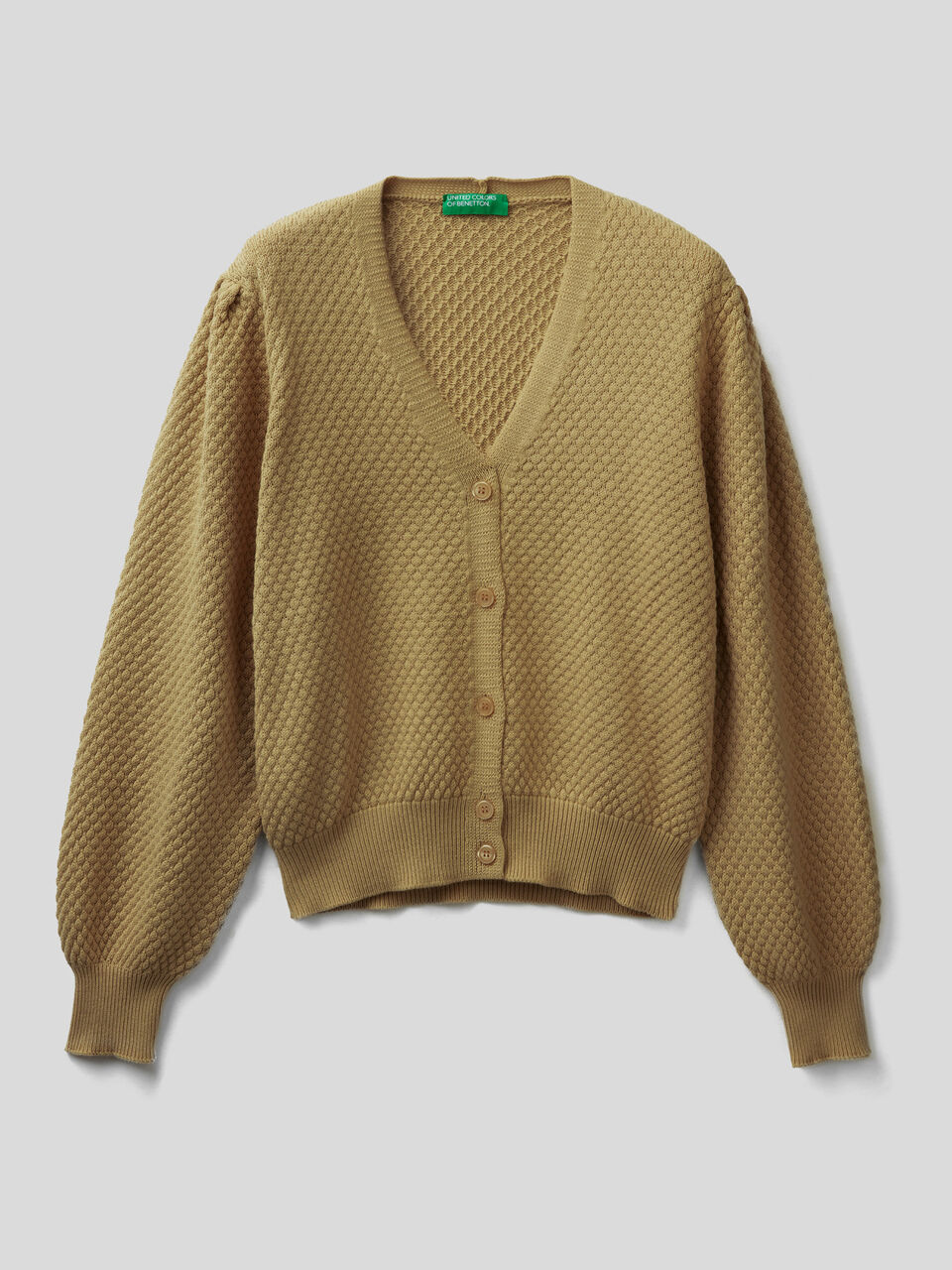 Short cardigan in cotton tricot image number 1