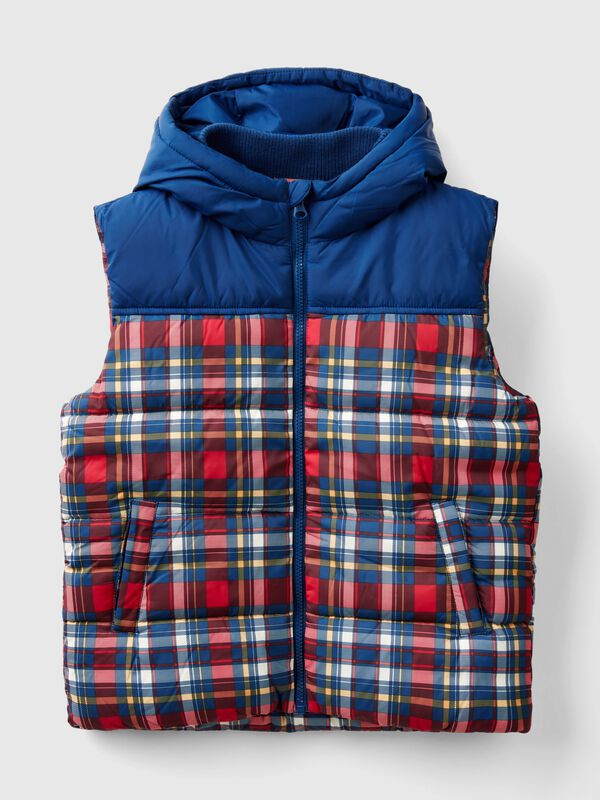 Tartan padded vest Junior Boy