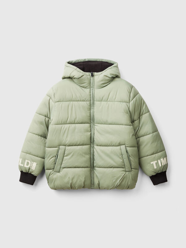 Jacket with fleece lined print Junior Boy