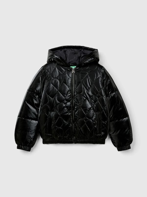 Shiny nylon jacket Junior Girl
