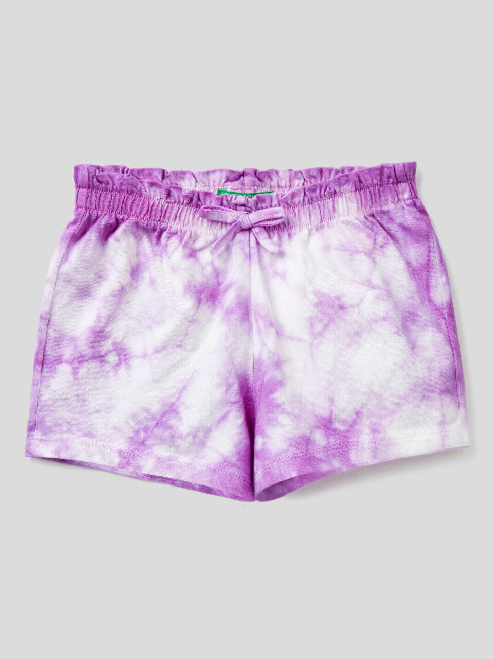 Tie-dye shorts with bow