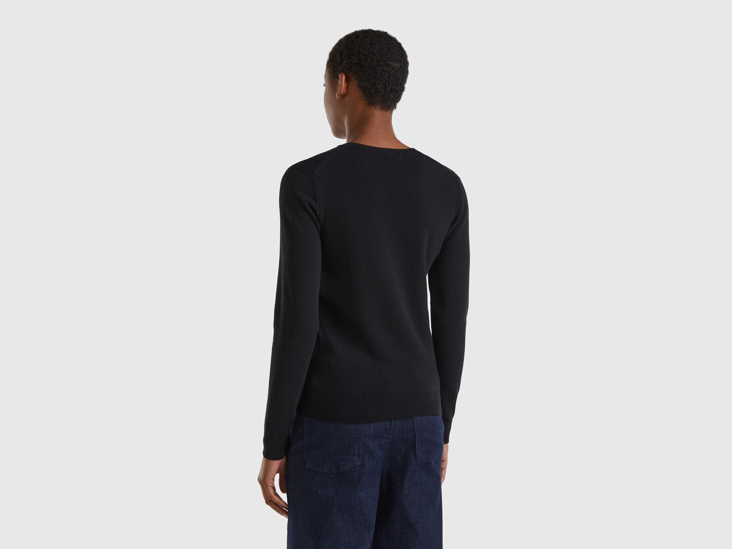 Crew neck sweater in pure virgin wool image number 2