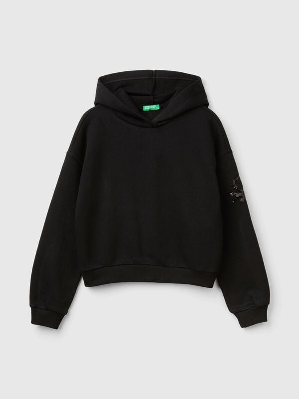 Hoodie with sequins Junior Girl