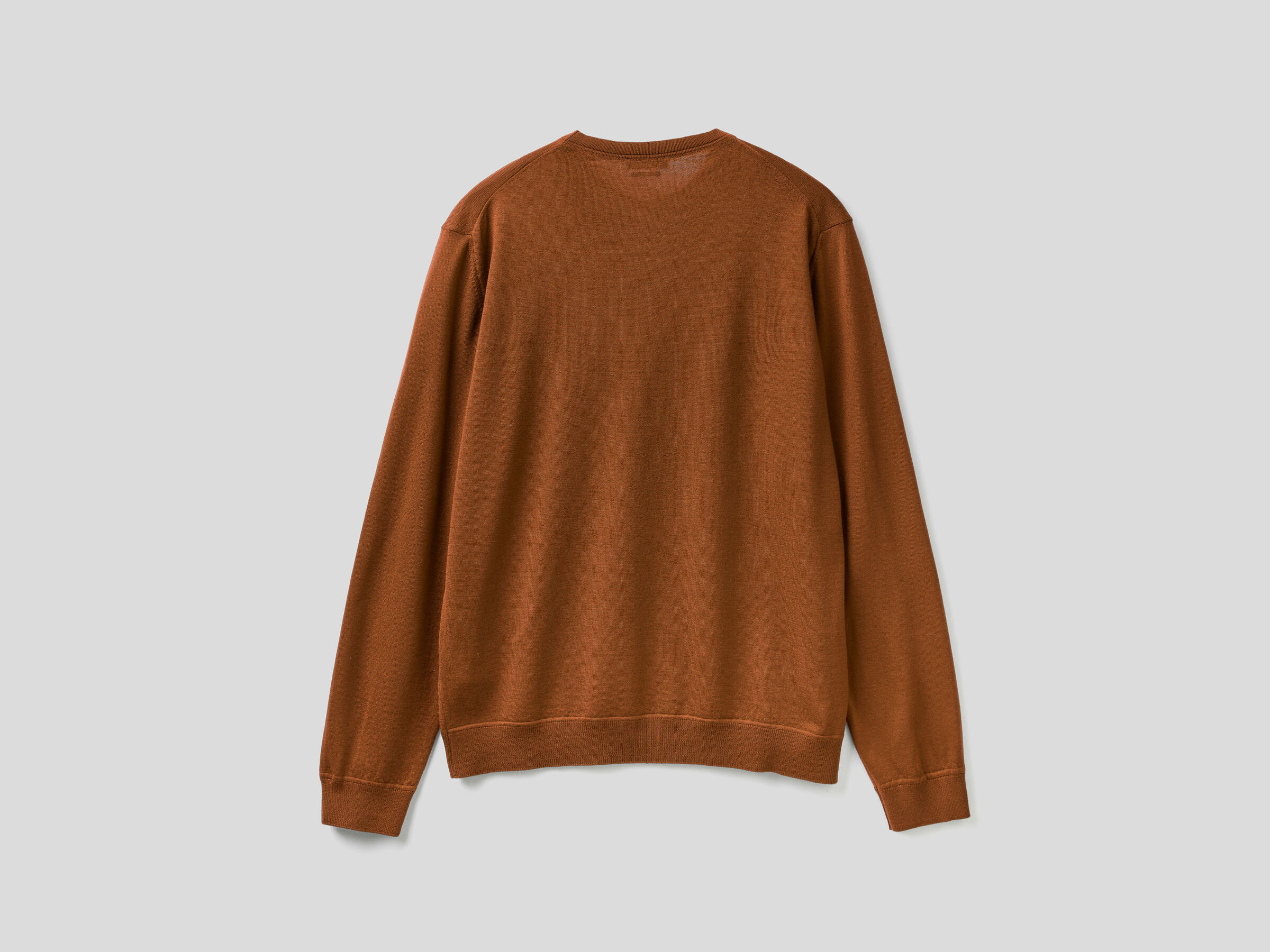 Crew neck sweater in pure virgin wool image number 5