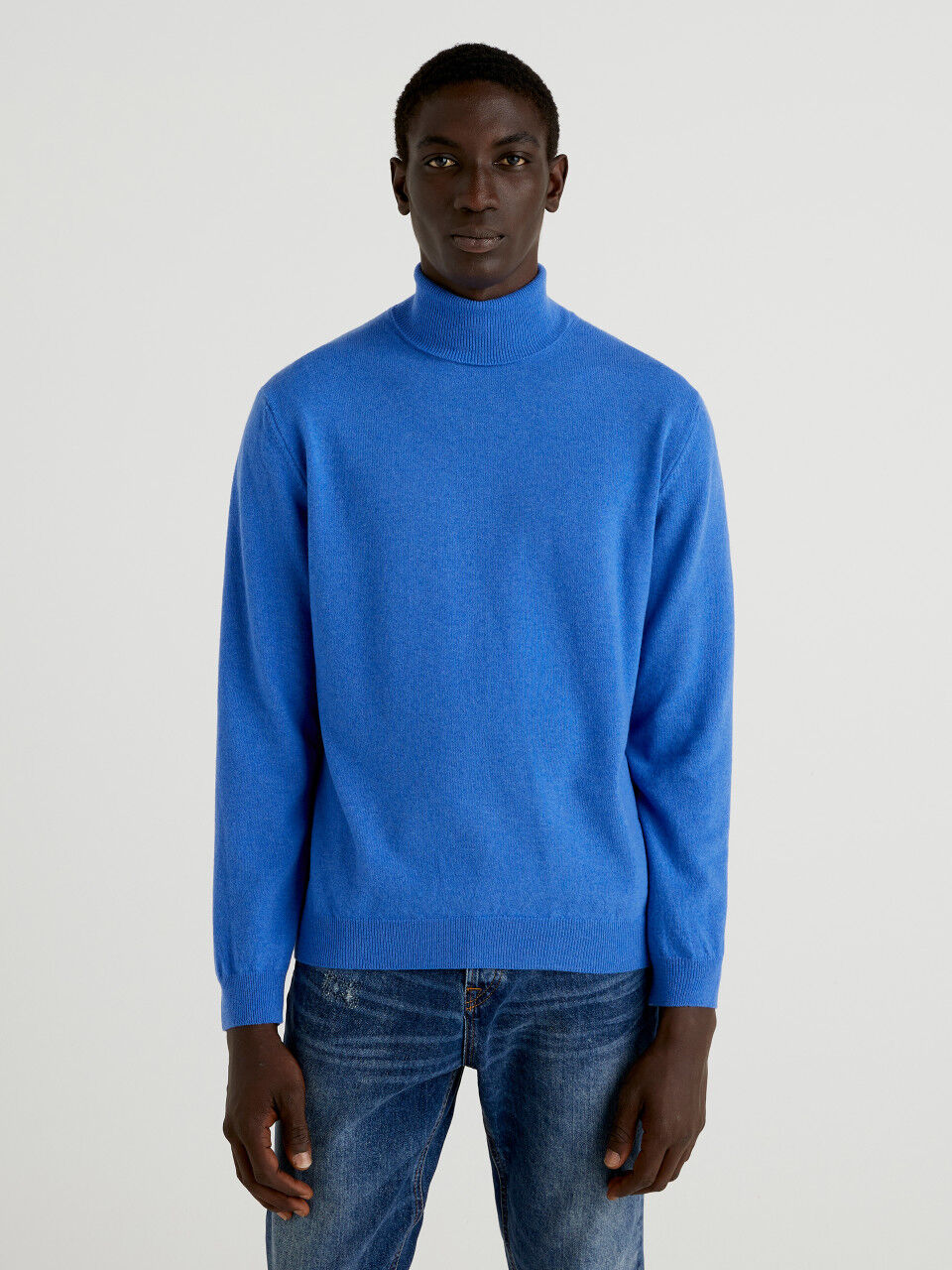 Mens blue outlet turtleneck sweater