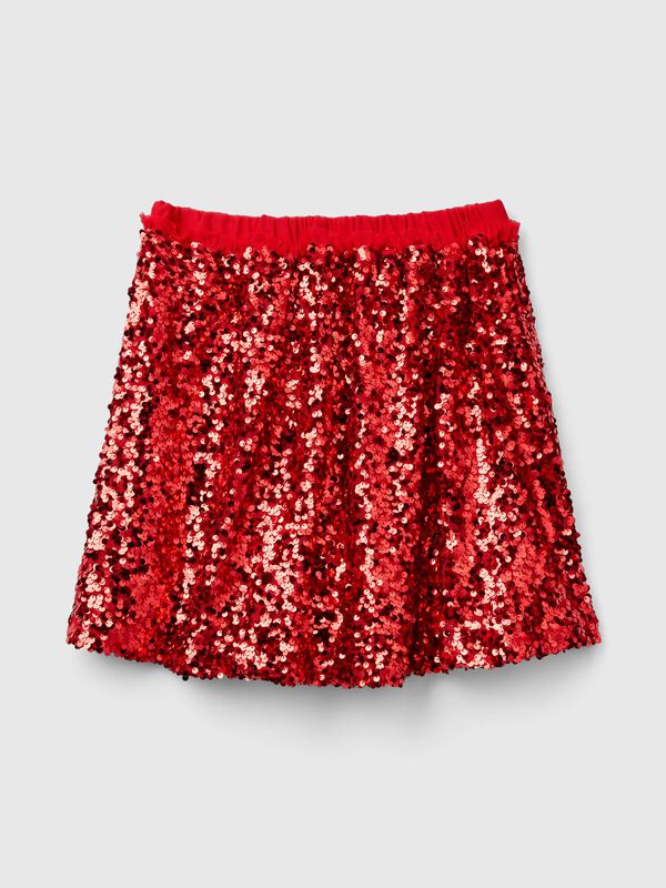 Mini skirt with sequins Junior Girl