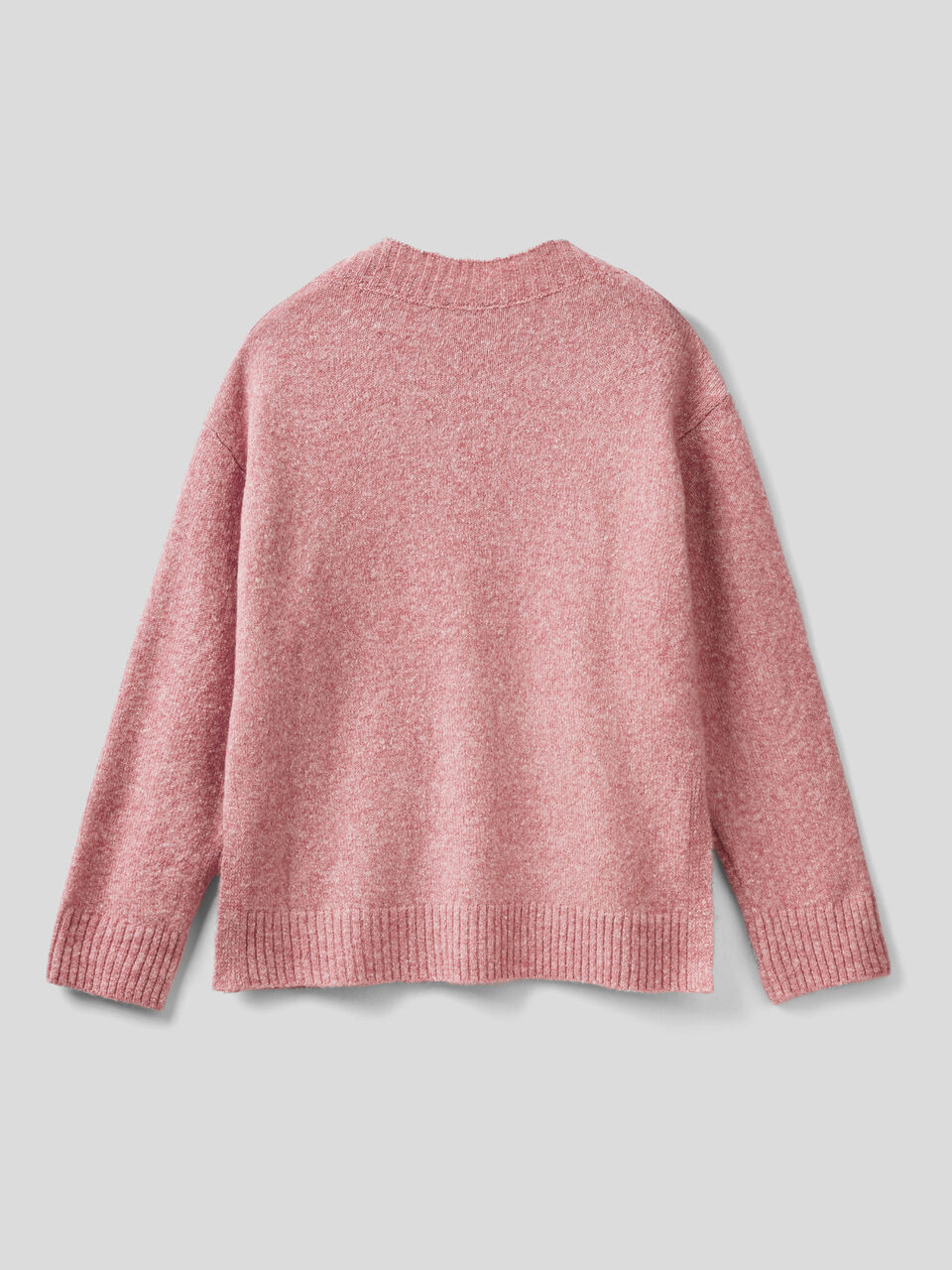 Boxy fit sweater in bouclé wool blend image number 2
